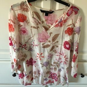 Sheer floral top